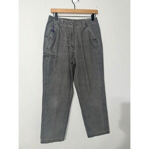 LL Bean Womens Size 8 Gray Cotton‎ Blend Utility Cargo Pants Outdoor Hiking